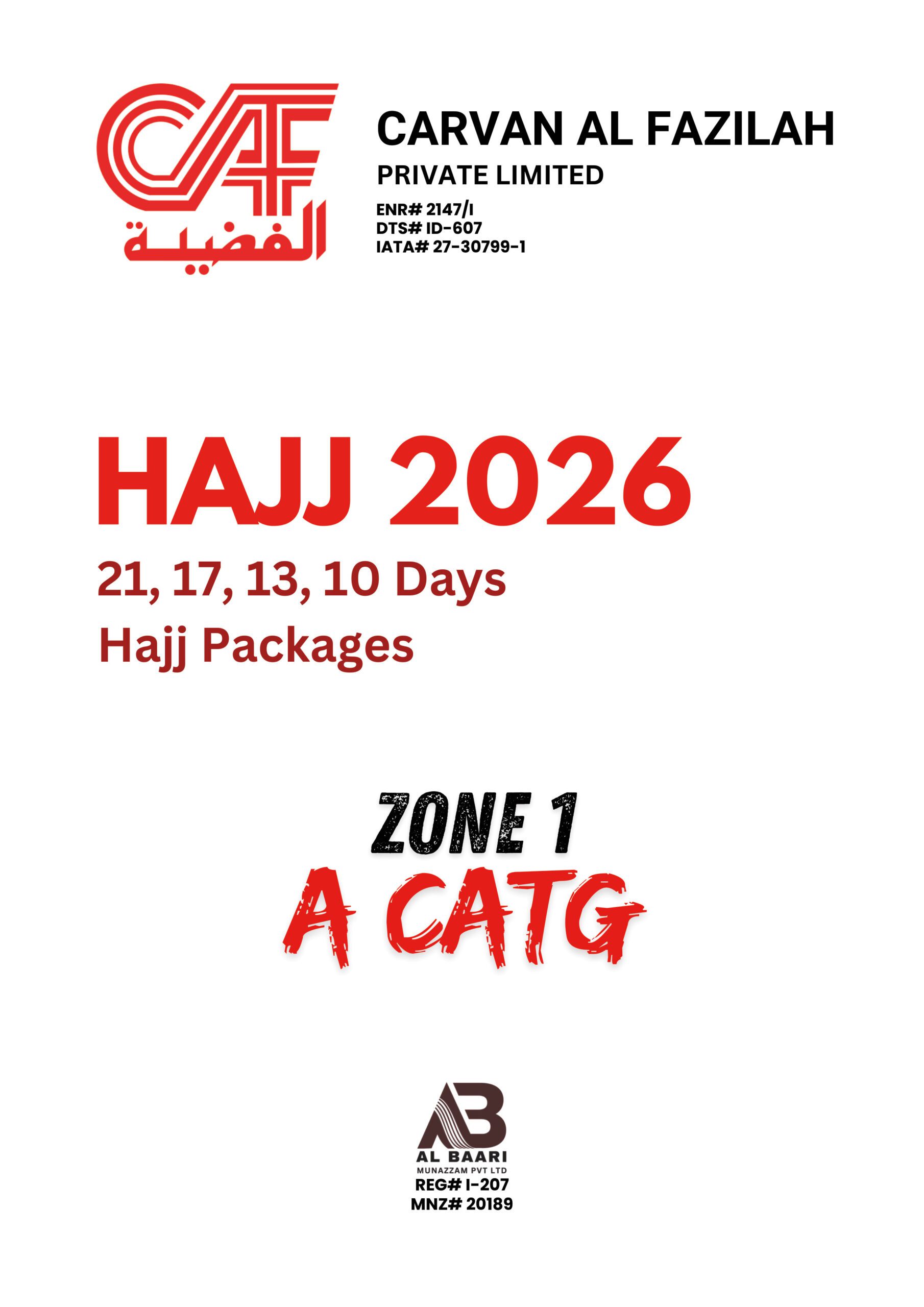 CAF (A CAT) PKR HAJJ PACKAGES 2026-1